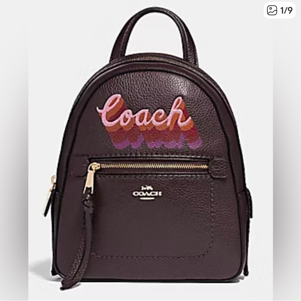 Coach Women's Neon Andi Mini Backpack with Multicolor Logo